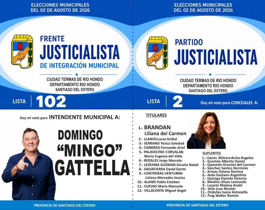 Lista 2 completa - Titulares y suplentes a Concejal